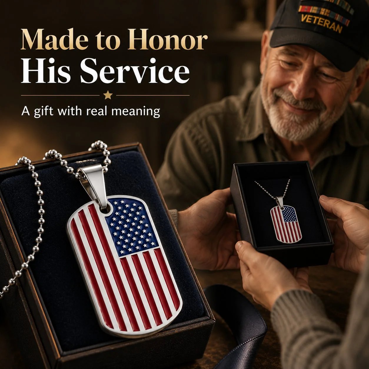 Handcrafted Flag Pendant