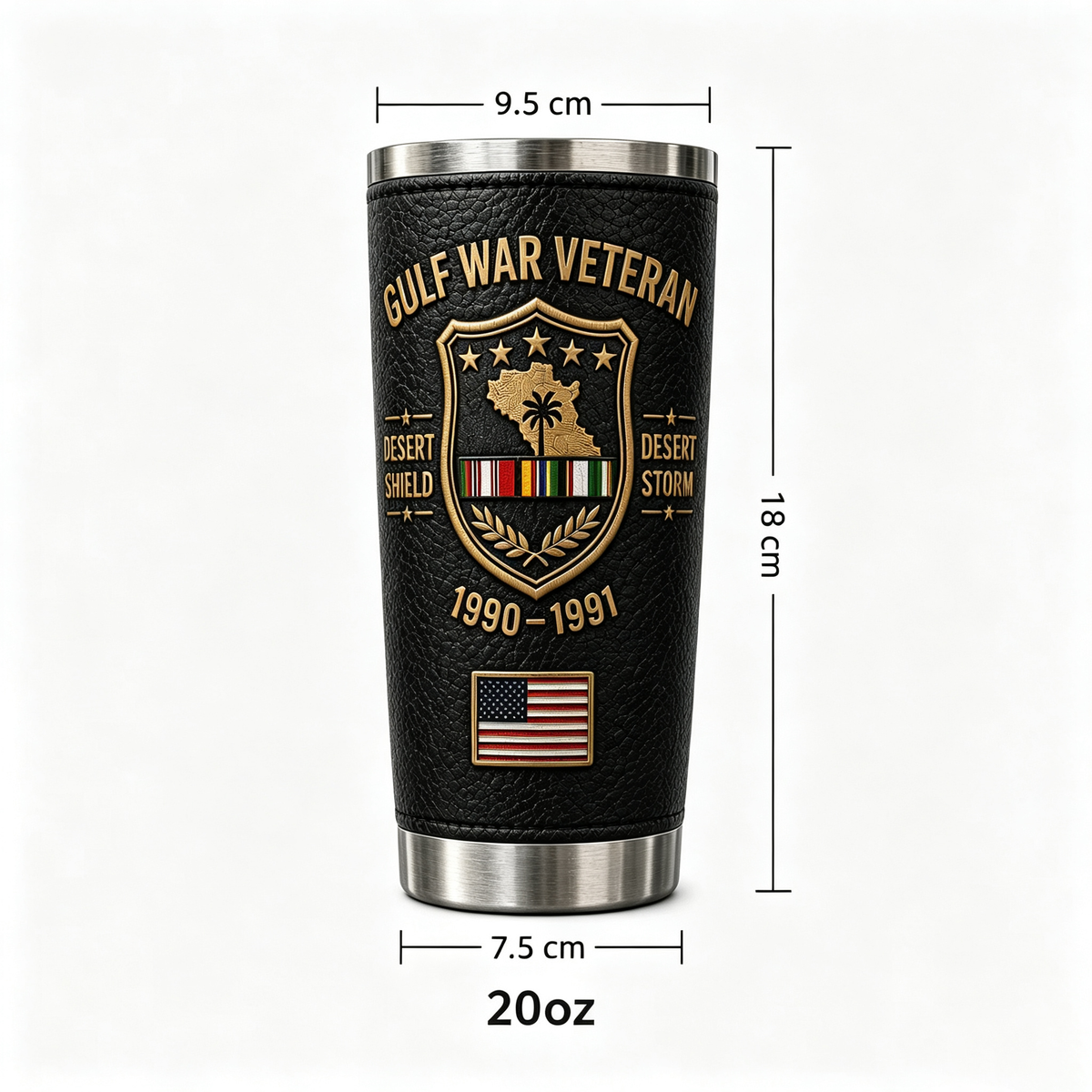🔥 Last Day Promo: 49% OFF-🇺🇸 Gulf War Veteran Desert Shield & Desert Storm Tribute Tumbler