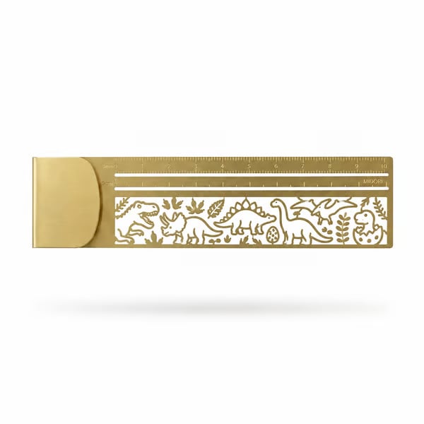 š±āØ Cat Loverās 2-in-1 Metal Bookmark Ruler