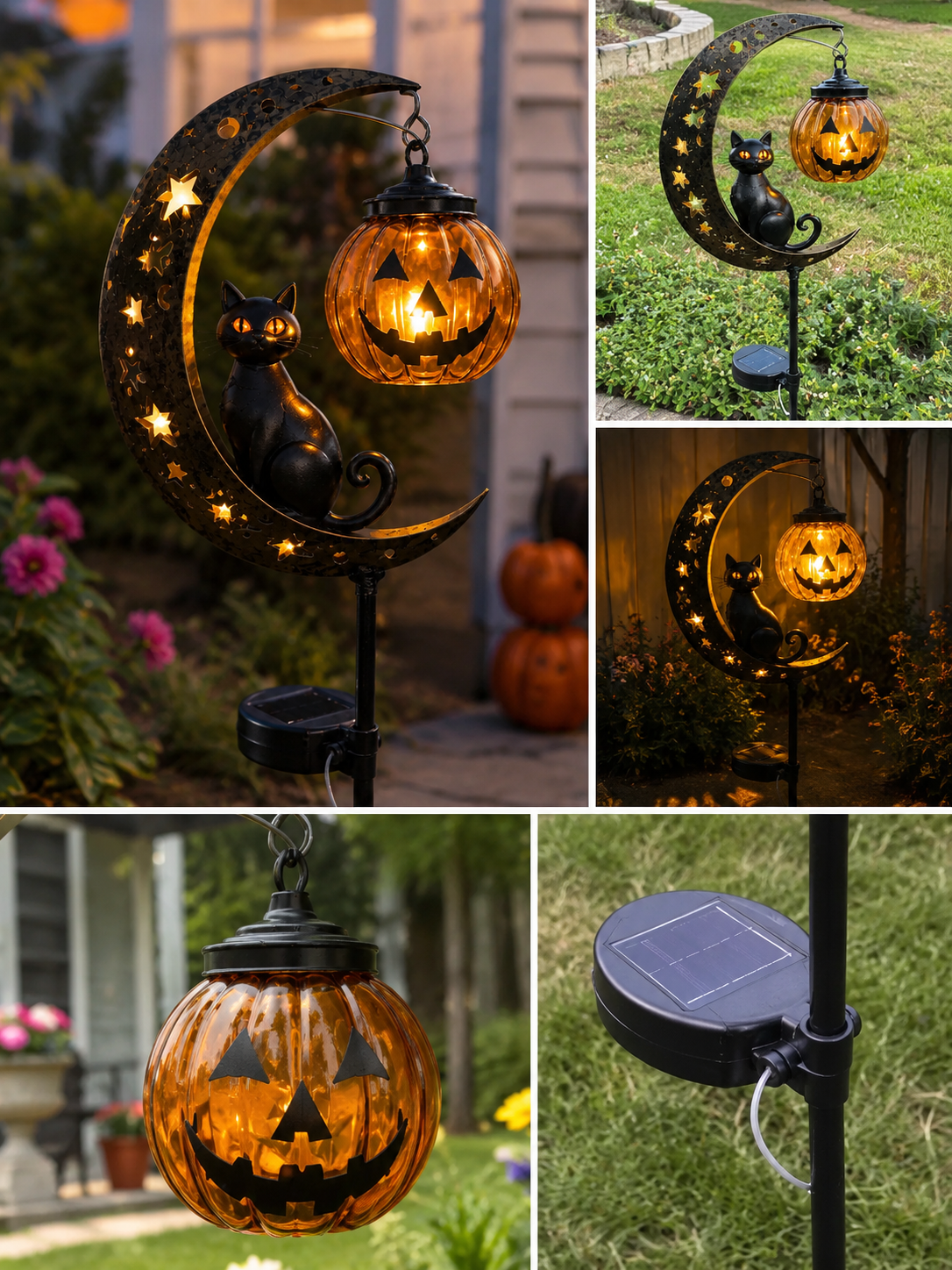 π Halloween Early Bird Sale | 49% OFF Pumpkin Moon Garden Stake Light