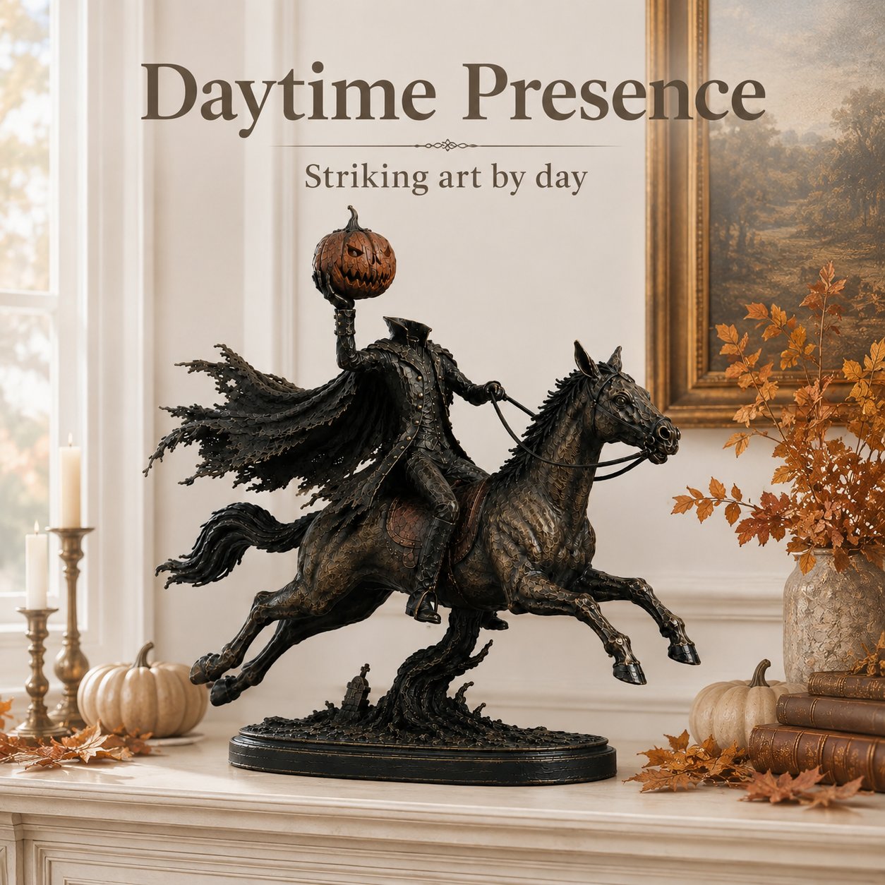 🗡️🏇Midnight Chase Headless Horseman Figurine