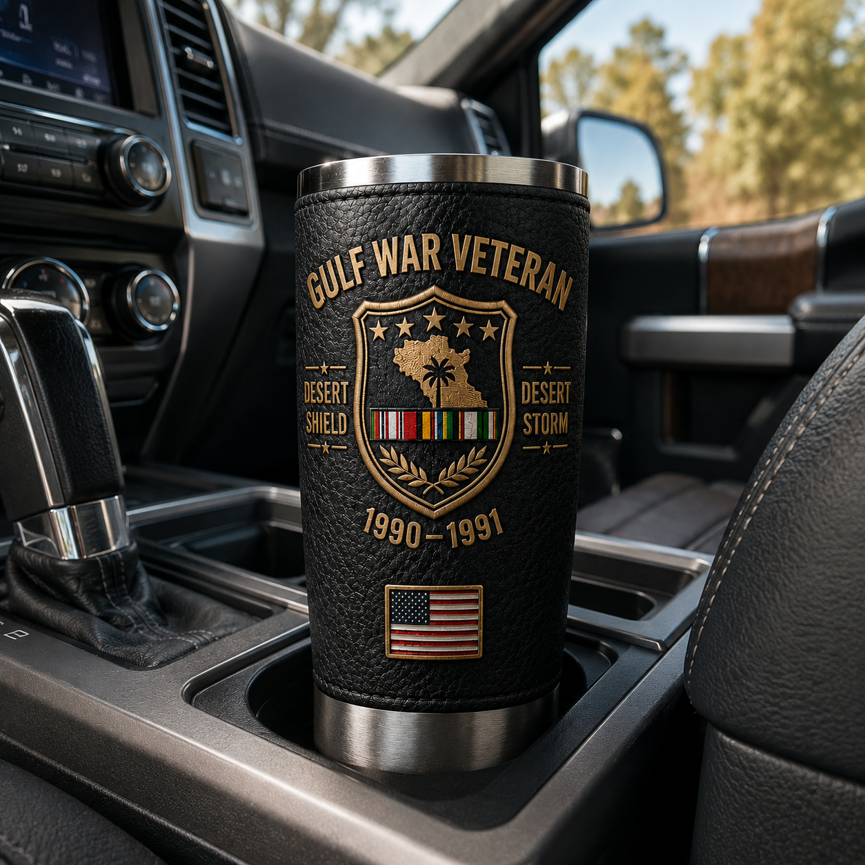 🔥 Last Day Promo: 49% OFF-🇺🇸 Gulf War Veteran Desert Shield & Desert Storm Tribute Tumbler
