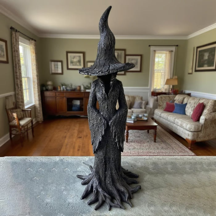 🔥LAST DAY 49% OFF - 🧙‍♀️💫Hand-Painted Enchanting Witch Statue: The Guardian of Your Home