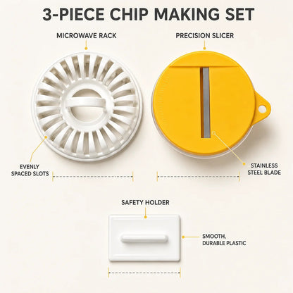 🔥2026 HOT SALE🥳💞50K+ SOLD!😍🥔DIY Microwave Potato Chip Maker with Slicer Bowl Set - DIY Microwave Potato Chip Maker with Slicer Bowl Set