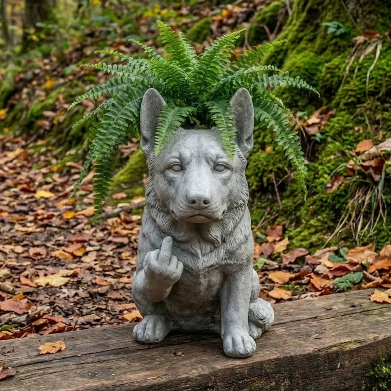 🔥Grumpy French Bulldog Planter