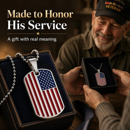 Handcrafted Flag Pendant