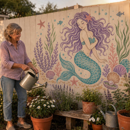 🔥 LAST DAY 49% OFF – 🌿Reusable Animal Garden Wall Stencil Kit | Bring Plain Walls, Fences & Porches to Life with Charming Animal & Floral Murals 🐾🌸✨