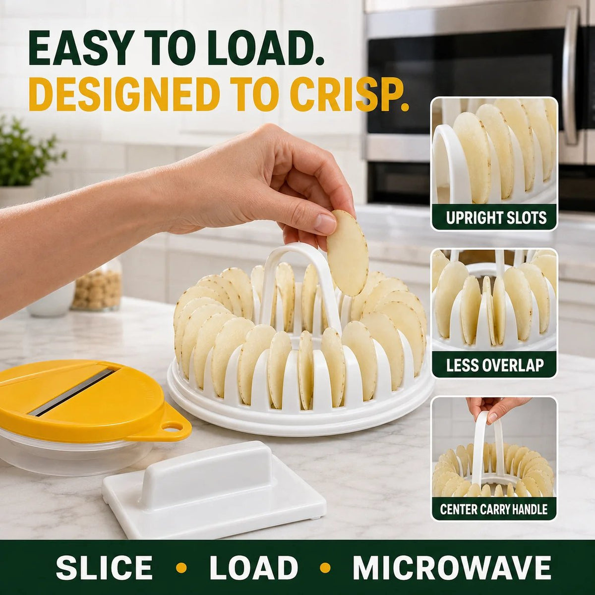 🔥2026 HOT SALE🥳💞50K+ SOLD!😍🥔DIY Microwave Potato Chip Maker with Slicer Bowl Set - DIY Microwave Potato Chip Maker with Slicer Bowl Set