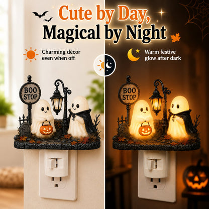 🔥Last Day 49% OFF - 👻🎃 Boo Stop Ghosts Plug-In Halloween Night Light