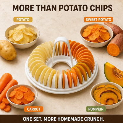 🔥2026 HOT SALE🥳💞50K+ SOLD!😍🥔DIY Microwave Potato Chip Maker with Slicer Bowl Set - DIY Microwave Potato Chip Maker with Slicer Bowl Set