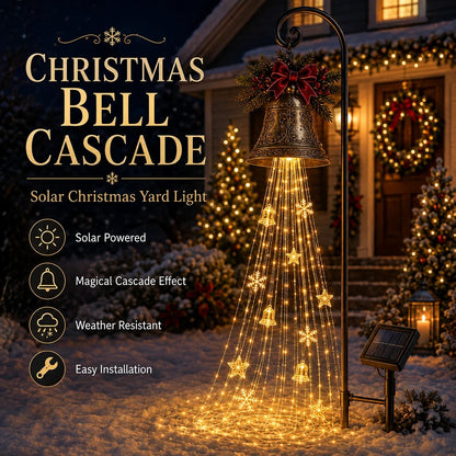 🔥Buy 2 Get 49% OFF🔥🎄 Christmas Bell Cascade Solar Yard Light✨