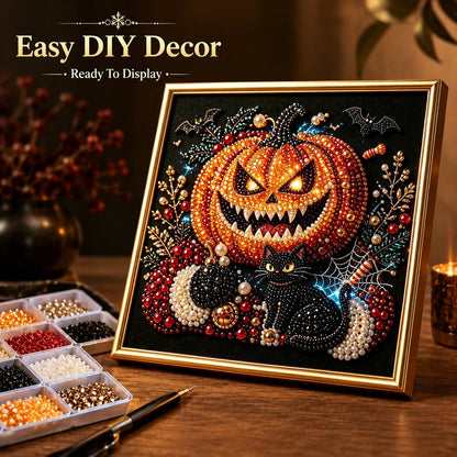 🔥 LAST DAY 49% OFF – 🖤 Premium 3D Pearl Dark Gothic Diamond Painting Art Kit