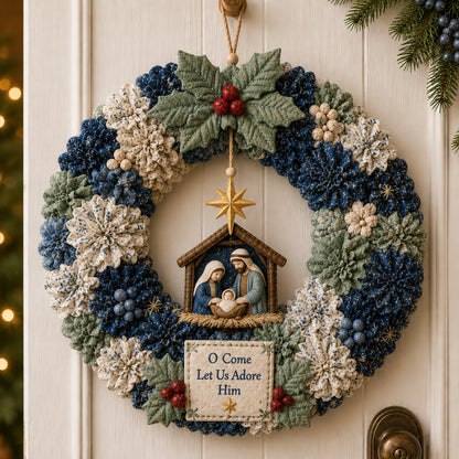 🔥49% Off Last Day -🎄 3D Fabric Poke Wreath DIY Kit