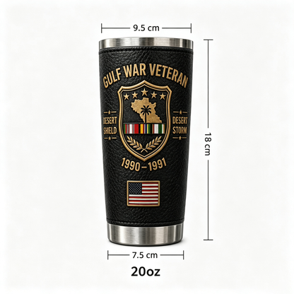🔥 Last Day Promo: 49% OFF-🇺🇸 Gulf War Veteran Desert Shield & Desert Storm Tribute Tumbler