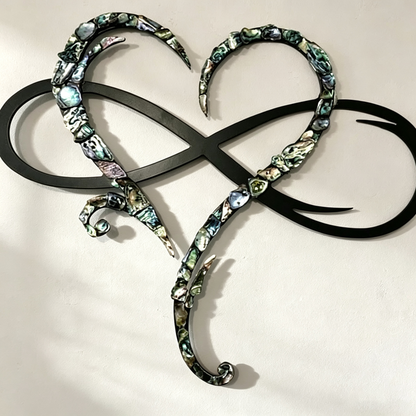 Iron Wall Decoration with Infinite Heart