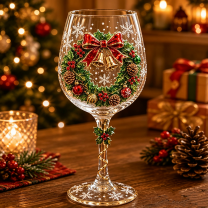 🔥HOT SALE 50% OFF🎁Christmas 3D Wine Glass Collection Gift Box Set 🍷✨
