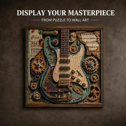 🔥LAST DAY 50% OFF 🧩Creative Steampunk Guitar 3D Puzzle
