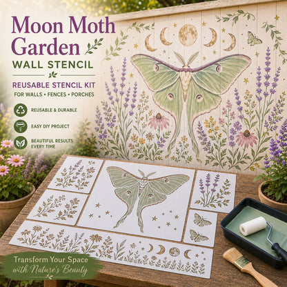 🔥 LAST DAY 49% OFF – 🌿Reusable Animal Garden Wall Stencil Kit | Bring Plain Walls, Fences & Porches to Life with Charming Animal & Floral Murals 🐾🌸✨