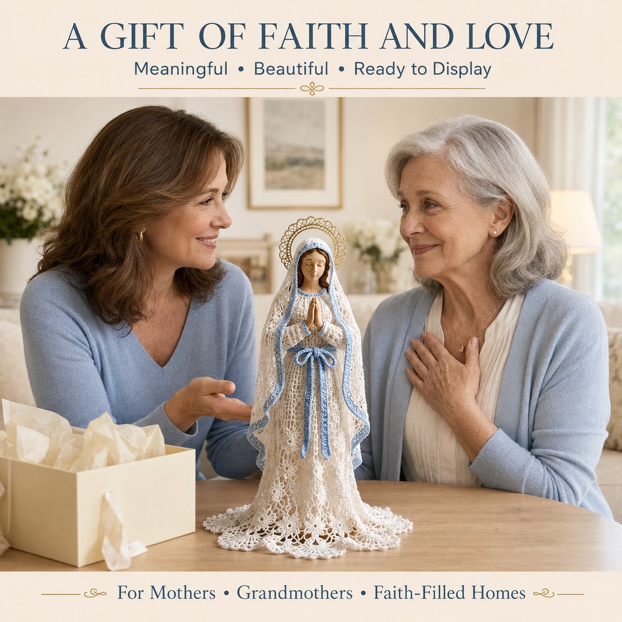 ⏳ Last Day 49% OFF – 🙏 Finished Faith-Inspired Lace Figure Collection | Intricate Openwork Details, Graceful Silhouettes & 3 Meaningful Devotional Designs ✨