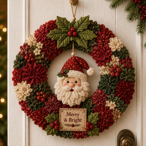 🔥49% Off Last Day -🎄 3D Fabric Poke Wreath DIY Kit