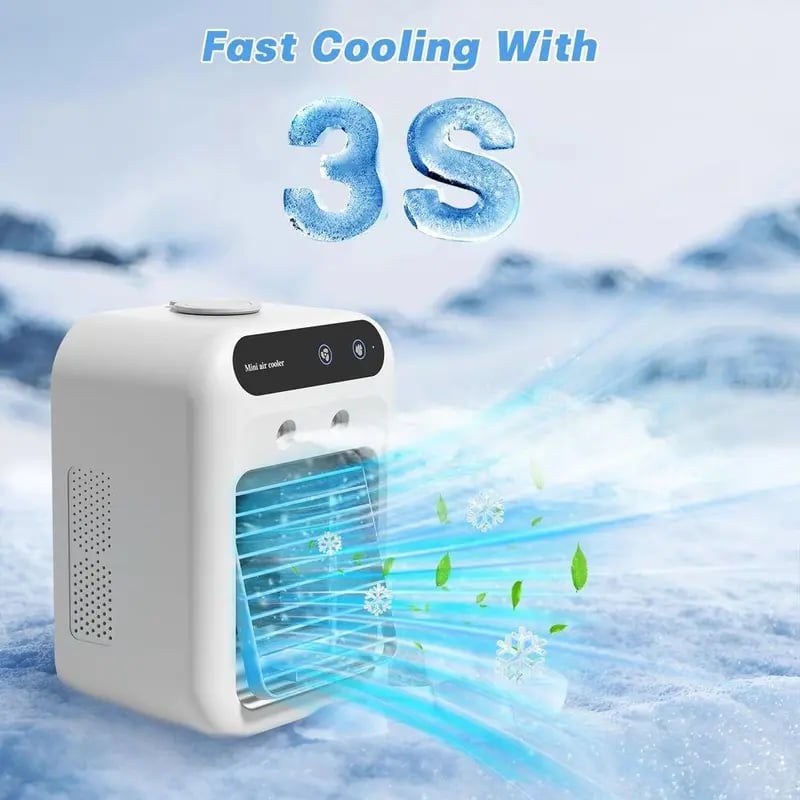 🔥Portable Air Conditioners, 3-In-1 Cooling Fan with 2-Speed Mist Fan,