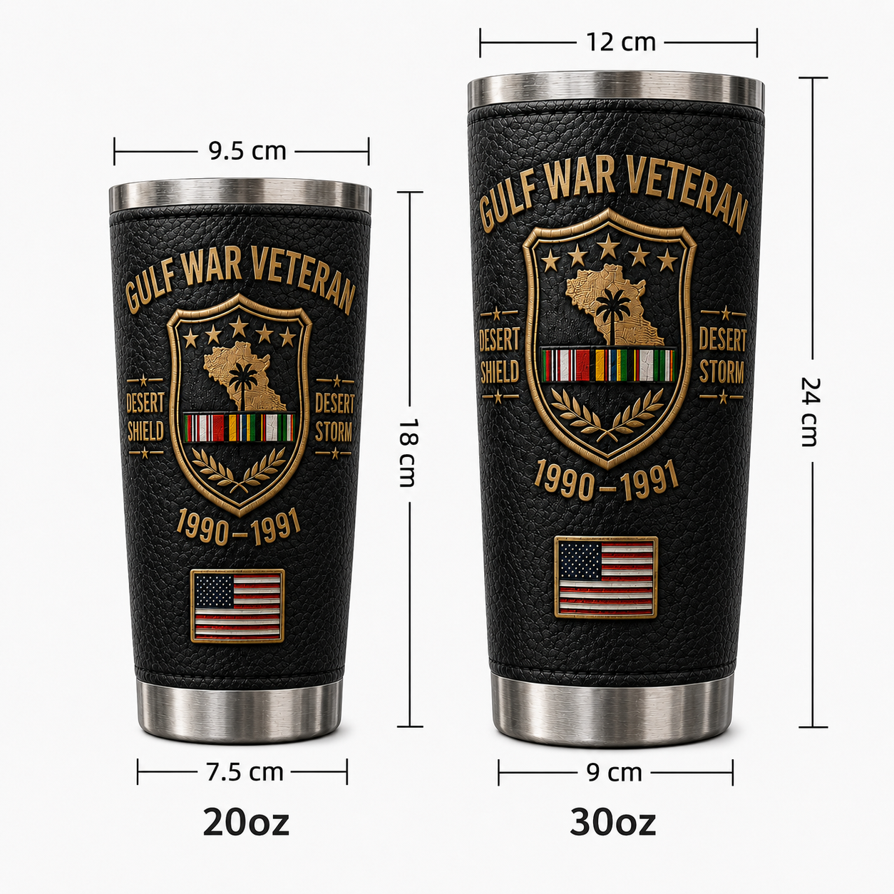 🔥 Last Day Promo: 49% OFF-🇺🇸 Gulf War Veteran Desert Shield & Desert Storm Tribute Tumbler