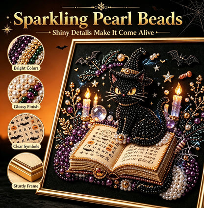 🔥 LAST DAY 49% OFF – 🖤 Premium 3D Pearl Dark Gothic Diamond Painting Art Kit