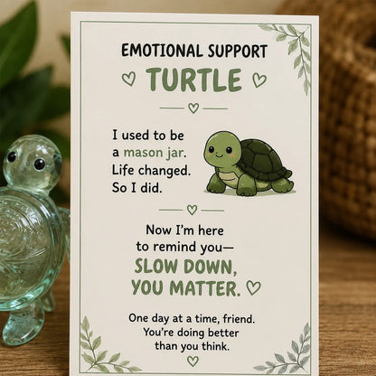 🐝🐢🌸 Emotional Support Glass Animal Gift Set – A Meaningful Little Reminder That You Matter 💕