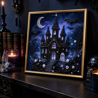 🔥 LAST DAY 49% OFF – 🖤 Premium 3D Pearl Dark Gothic Diamond Painting Art Kit