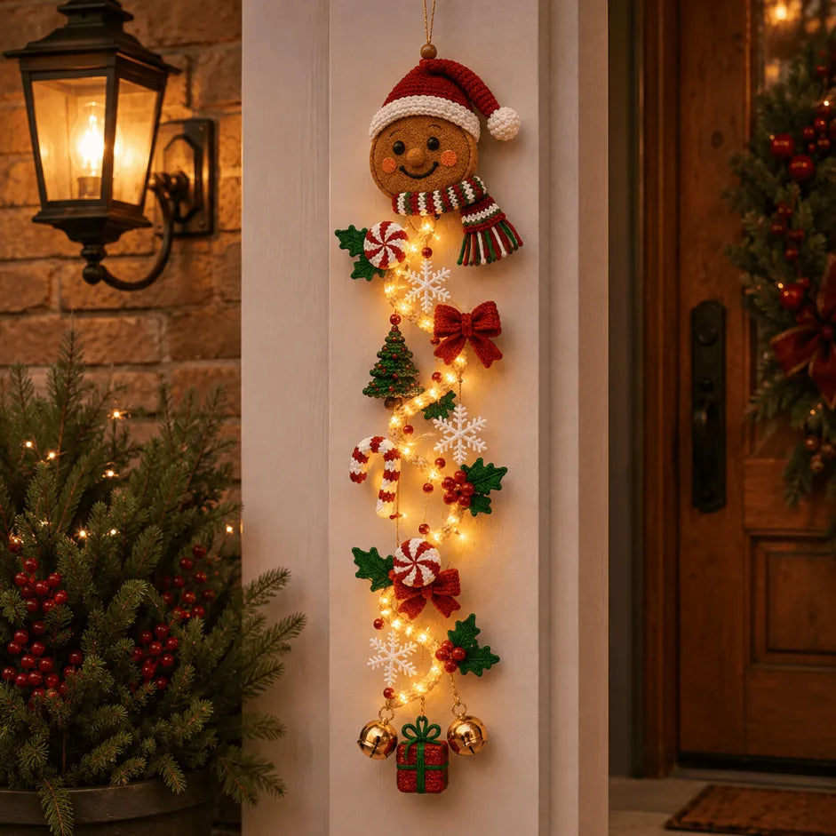 ⏳ Last Day 49% OFF 🎄 Glowing Christmas Door Hanger