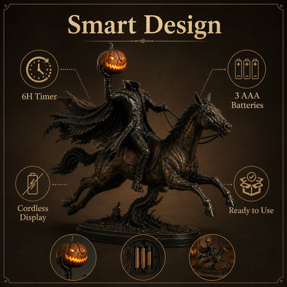 🗡️🏇Midnight Chase Headless Horseman Figurine
