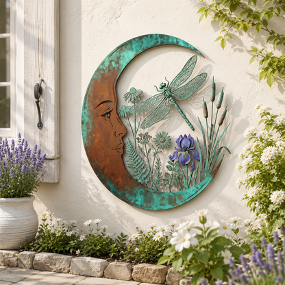 Crescent Moon Bee Wall Decor