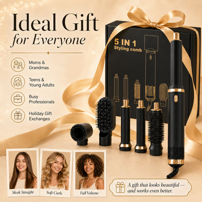✨5‑in‑1 Styling Blow‑Dry Brush – ALL Your Hair Needs in One Tool⚡