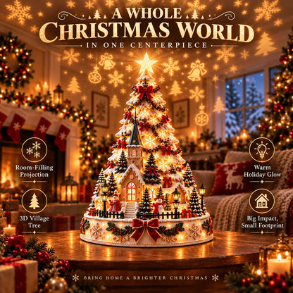 🏆 60,000+ Sold - 🎄MerryRealm™ Christmas Village Lightscape Tree