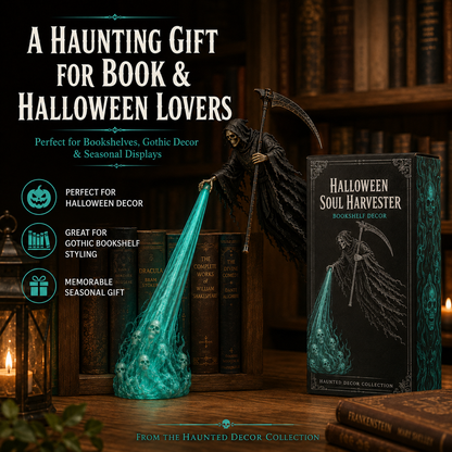 💀 The Soul Collector — Haunted Reaper Shelf Light
