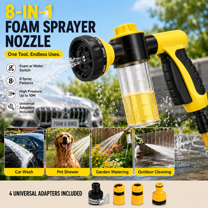 🔥50% off on the last day| ⚡ One Tool Does It All – Wash Your Car, Pet & Garden in Seconds