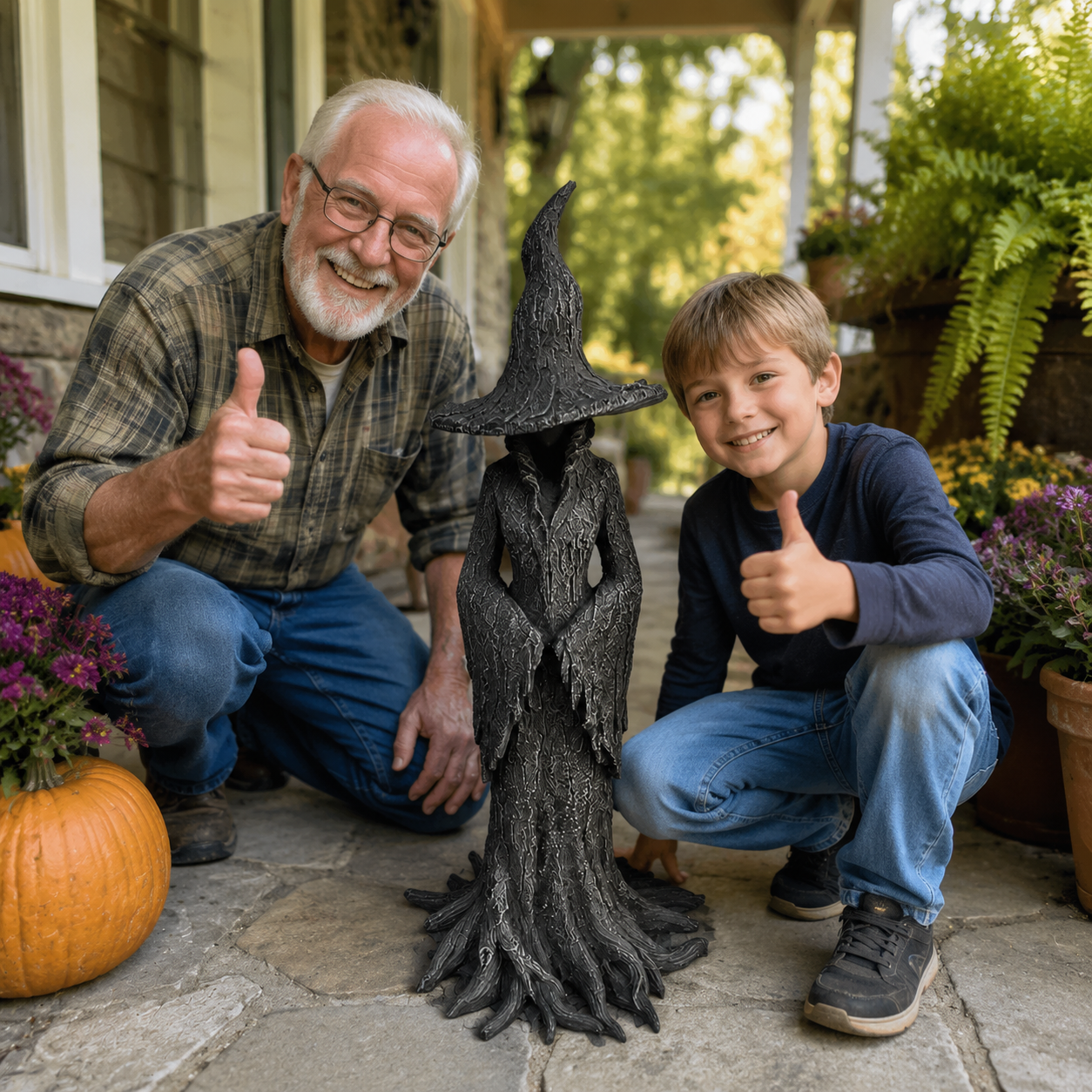 🔥LAST DAY 49% OFF - 🧙‍♀️💫Hand-Painted Enchanting Witch Statue: The Guardian of Your Home