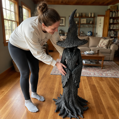 🔥LAST DAY 49% OFF - 🧙‍♀️💫Hand-Painted Enchanting Witch Statue: The Guardian of Your Home