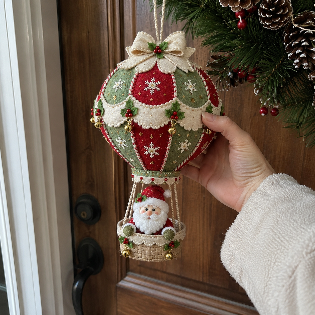 ⏳ Last Day 49% OFF – 🎈 Beginner-Friendly Christmas Hot Air Balloon Hanging Decor DIY Kit Collection | Complete Kit with Coordinated Fabrics, Decorative Accents & Crafting Materials Included 💕
