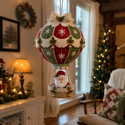 ⏳ Last Day 49% OFF – 🎈 Beginner-Friendly Christmas Hot Air Balloon Hanging Decor DIY Kit Collection | Complete Kit with Coordinated Fabrics, Decorative Accents & Crafting Materials Included 💕