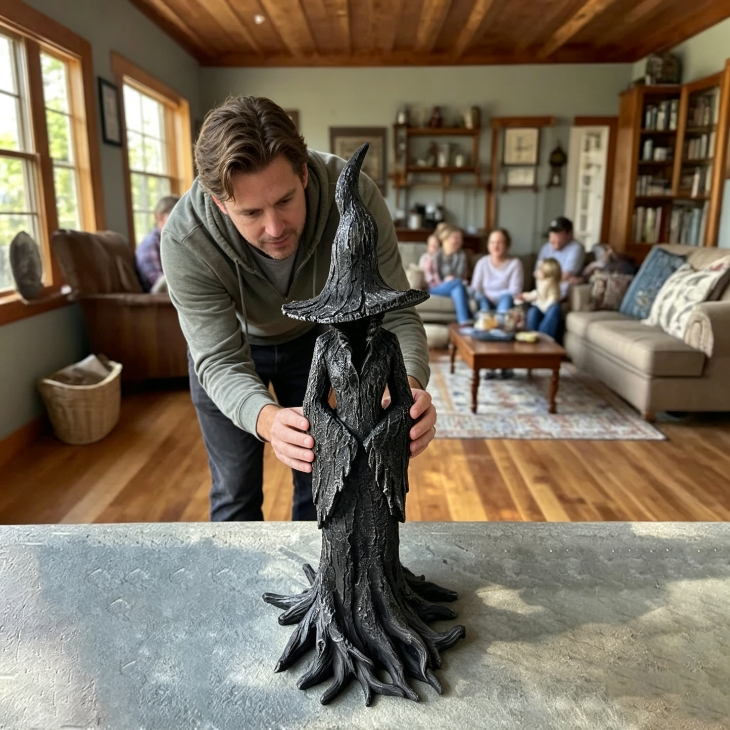 🔥LAST DAY 49% OFF - 🧙‍♀️💫Hand-Painted Enchanting Witch Statue: The Guardian of Your Home