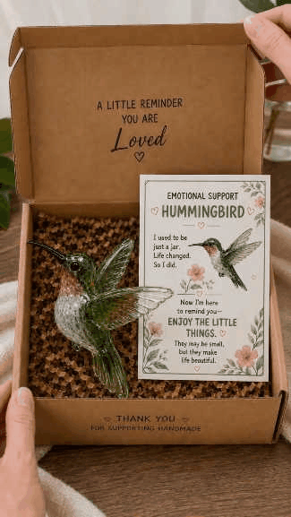 🐝🐢🌸 Emotional Support Glass Animal Gift Set – A Meaningful Little Reminder That You Matter 💕