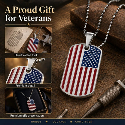Handcrafted Flag Pendant