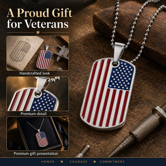 Handcrafted Flag Pendant