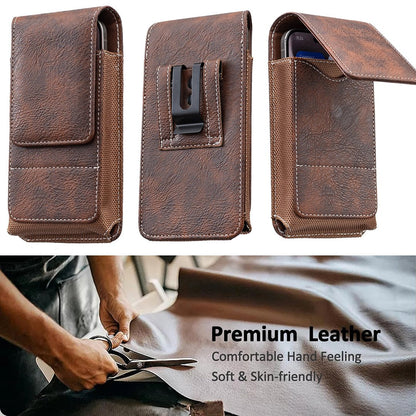 ⚡Big Discount | Waist Belt Cell Phone Pouch 📱 Multi-Pocket Leather  Card Holder