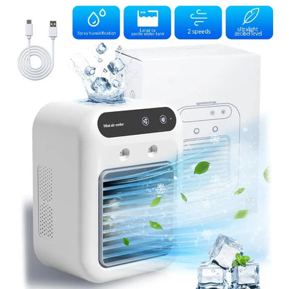 🔥Portable Air Conditioners, 3-In-1 Cooling Fan with 2-Speed Mist Fan,
