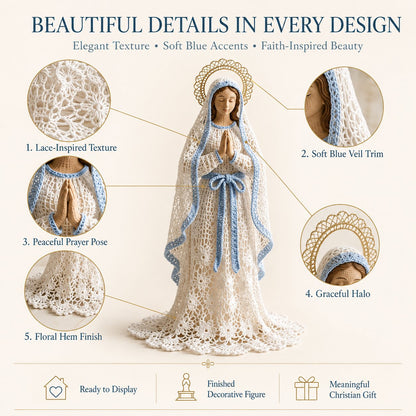 ⏳ Last Day 49% OFF – 🙏 Finished Faith-Inspired Lace Figure Collection | Intricate Openwork Details, Graceful Silhouettes & 3 Meaningful Devotional Designs ✨