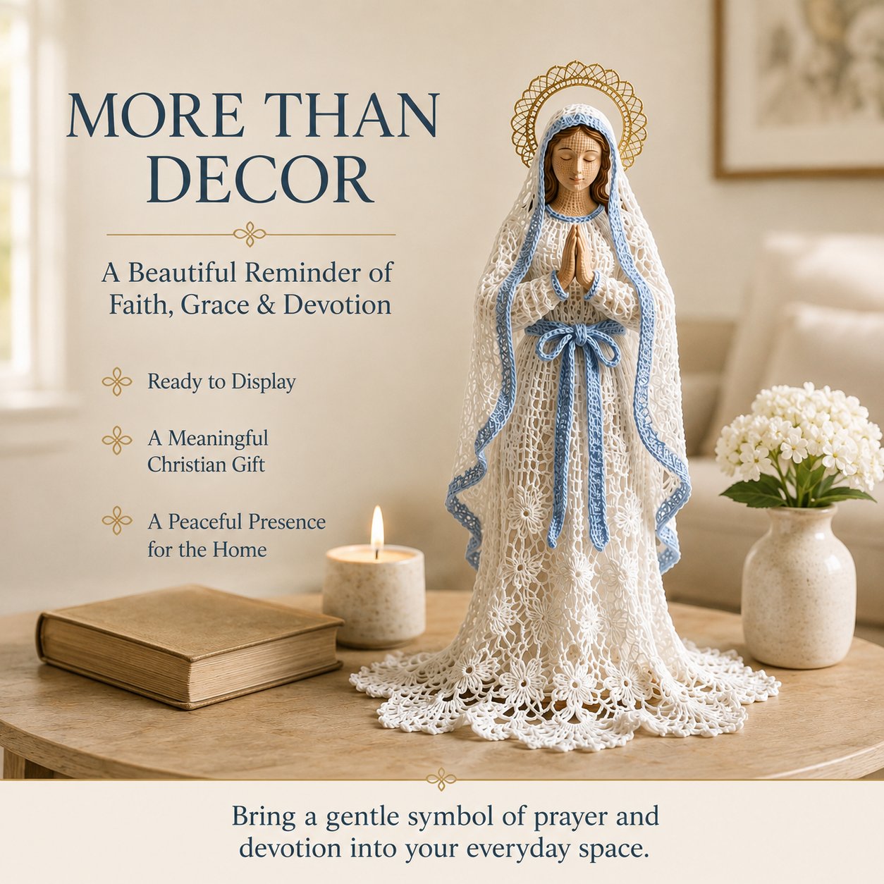 ⏳ Last Day 49% OFF – 🙏 Finished Faith-Inspired Lace Figure Collection | Intricate Openwork Details, Graceful Silhouettes & 3 Meaningful Devotional Designs ✨
