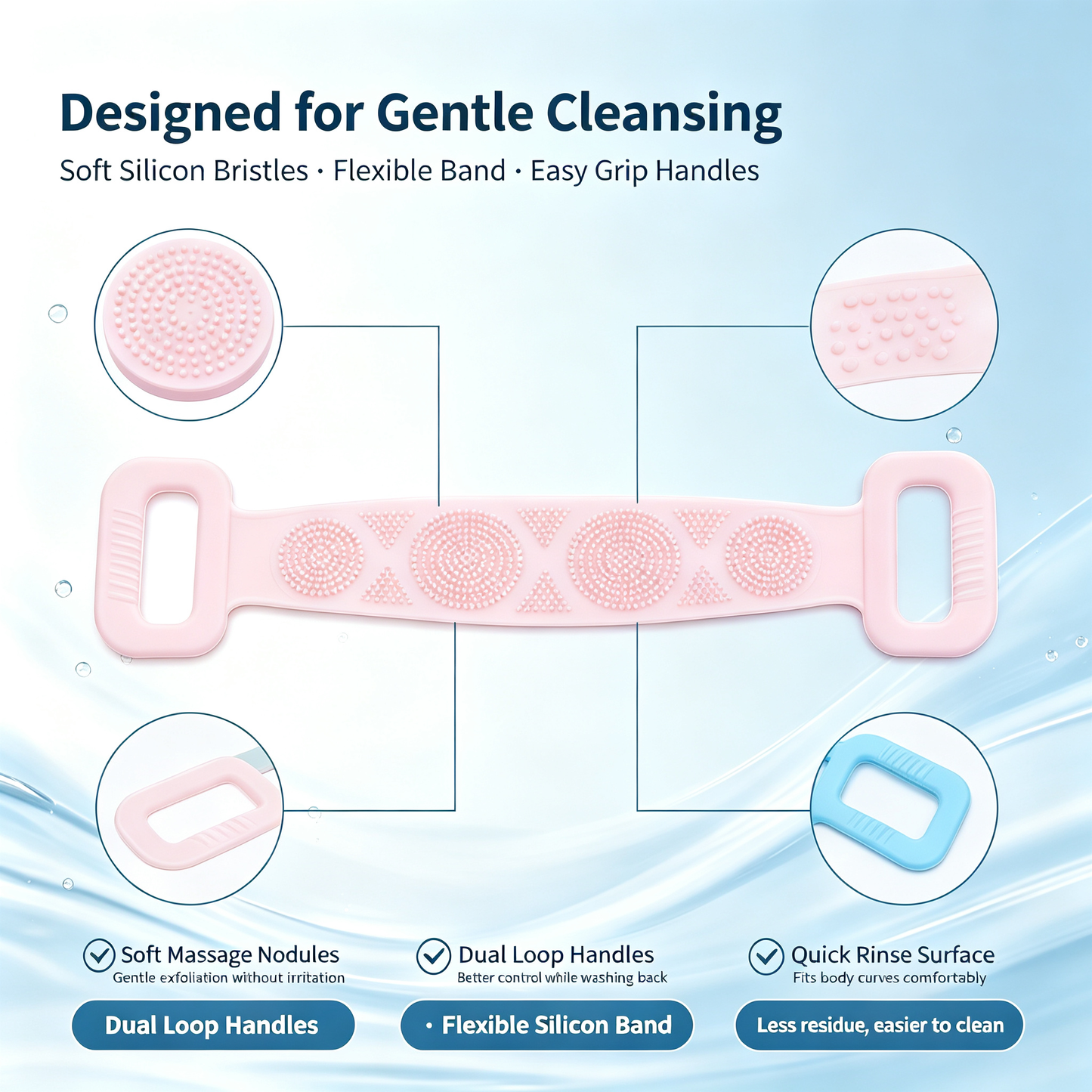 Silicon Body Scrubber Belt