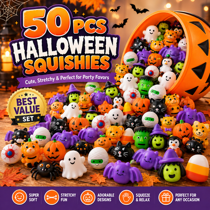 🔥Last Day 50% OFF - 🎃 50PCS Halloween Mochi Squishy Toys
